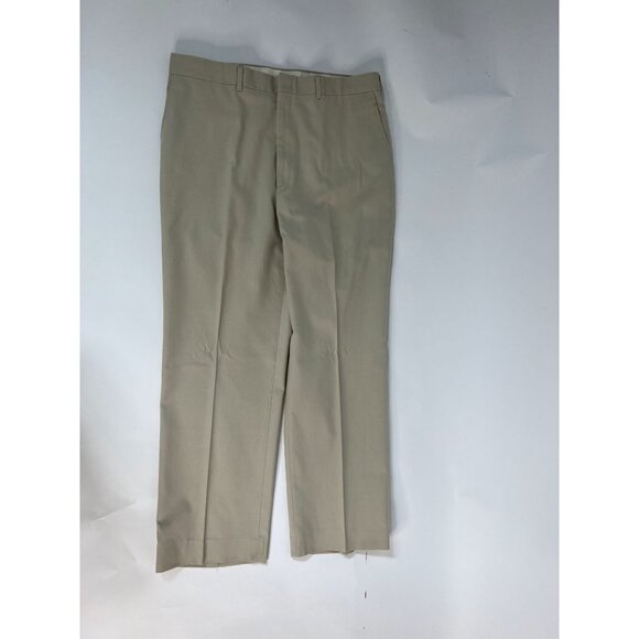 Haggar Mens Khaki Pants 36x30 Combed Cotton & Fortrel Polyester - Picture 10 of 16